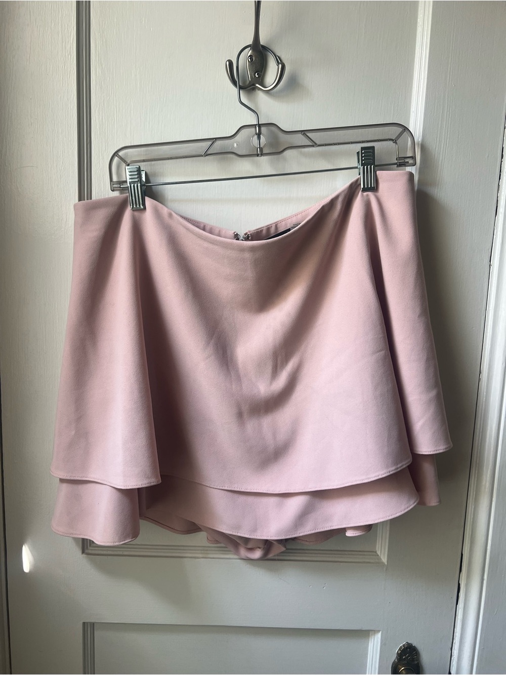 Alice + Olivia Dusty Pink Layered Skater Skirt